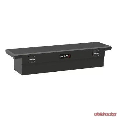 TrailFX Crsovr Low Profil Sgl Lid Dia Tread Mat Black Alum 72x19.25x13.5 W/O Rail On Lid - 120723C